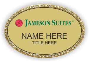 (image for) Jameson Suites Gold Oval Bling Badge