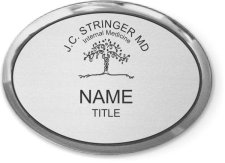 (image for) J. C. Stringer MD Internal Medicine Oval Executive Silver Badge
