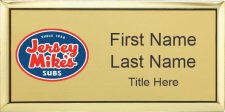 (image for) Jersey Mike's Executive Gold Name Badge