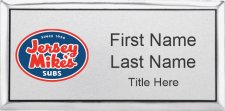 (image for) Jersey Mike's Executive Silver Name Badge