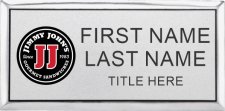 (image for) Jimmy John's Executive Silver Name Badge