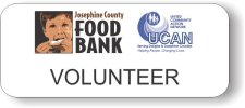 (image for) Jo Co Foodbank Volunteer White Badge