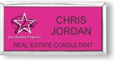 (image for) Joan Benford Properties Pink Executive Badge