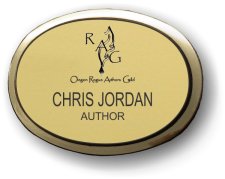 (image for) Oregon Rogue Authors Guild Gold Executive Oval Badge