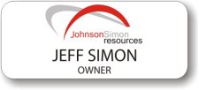 (image for) Johnson Simon Resources White Badge