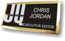 (image for) JQ International Magazine Executive Black Gold Framed Badge