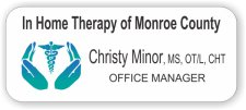 (image for) In-Home Therapy Services One Line Name White Rounded Corners badge