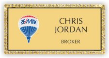 (image for) Remax Balloon Logo Gold Bling Badge