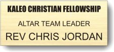 (image for) Kaleo Christian Fellowship Gold Badge