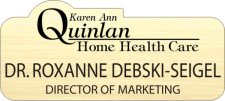 (image for) Karen Ann Quinlan Memorial Home Health Care Shaped Gold Badge