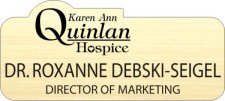 (image for) Karen Ann Quinlan Memorial Hospice Shaped Gold Badge