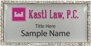 (image for) Kastl Law, P.C. Bling Silver badge Title On Top