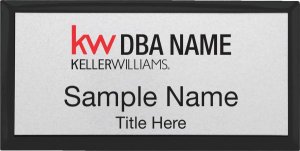 (image for) Keller Williams Realty Logo 2 Black Executive Silver Badge