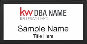 (image for) Keller Williams Realty Logo 2 Black Executive White Badge