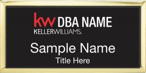 (image for) Keller Williams Realty Logo 2 Gold Executive Black Badge