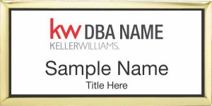 (image for) Keller Williams Realty Logo 2 Gold Executive White Badge