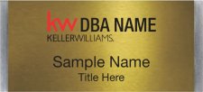 (image for) Keller Williams Realty Logo 2 Large Silver Meridian Gold Badge