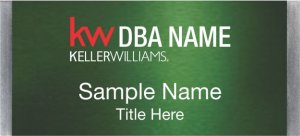 (image for) Keller Williams Realty Logo 2 Large Silver Meridian Green Badge