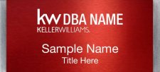 (image for) Keller Williams Realty Logo 2 Large Silver Meridian Red Badge