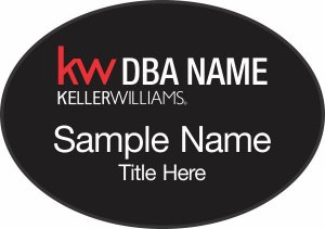 (image for) Keller Williams Realty Logo 2 Black Oval Badge