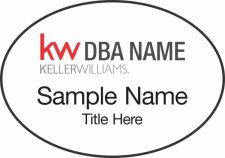 (image for) Keller Williams Realty Logo 2 White Oval Badge