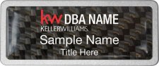 (image for) Keller Williams Realty Logo 2 Pebbled Prestige Carbon Insert Badge