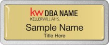 (image for) Keller Williams Realty Logo 2 Pebbled Prestige Gold Badge