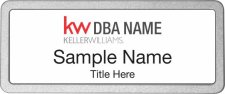 (image for) Keller Williams Realty Logo 2 Pebbled Prestige White Badge