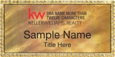 (image for) Keller Williams Realty Logo 4 Gold Bling Gold Pearl Badge