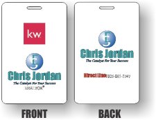 (image for) Keller Williams Realty of Pismo Beach Double Sided Black ID Badge