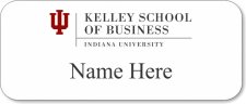 (image for) Kelley School Of Business - Indiana University White Badge