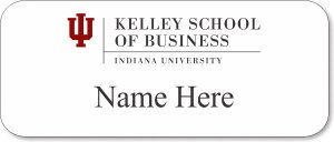 (image for) Kelley School Of Business - Indiana University White Badge