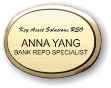 (image for) Key Asset Solutions REO Executive Oval Gold Badge