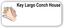 (image for) Key Largo Conch House White Logo Only Badge