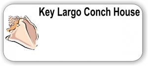 (image for) Key Largo Conch House White Logo Only Badge