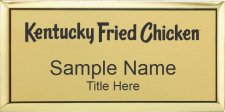 (image for) KFC Executive Gold Name Badge