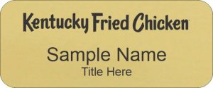 (image for) KFC Standard Gold Name Badge