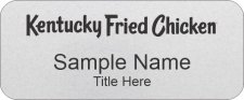 (image for) KFC Standard Silver Name Badge