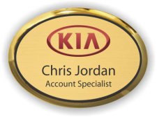 (image for) KIA Oval Executive Gold Badge (Logo B)