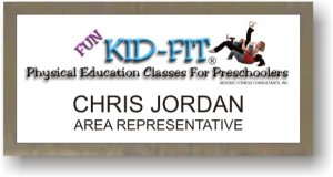 (image for) Kid-Fit Kidz Executive White Silver Framed Badge