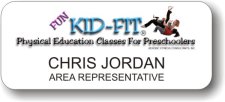 (image for) Kid-Fit Kidz Executive White Badge