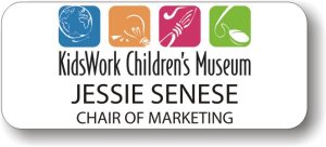 (image for) KidsWork Children\'s Museum White Badge