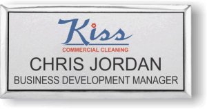 (image for) K.I.S.S. Janitorial Silver Executive Badge