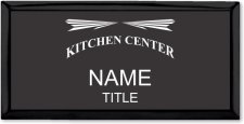 (image for) Kitchen Center Executive Black Name Badge