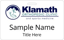 (image for) Klamath Orthopedic Clinic ID Horizontal badge