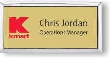 (image for) Kmart Gold Badge on Silver Executive Frame