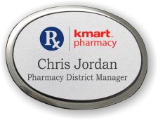(image for) Kmart Pharmacy Executive Oval Silver Badge