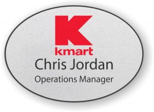 (image for) Kmart Silver Oval Badge