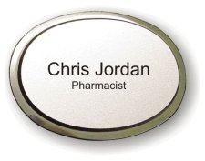 (image for) Koehler Drug Co. Executive Oval Silver Badge