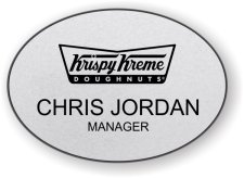 (image for) Krispy Kreme Oval Silver Badge